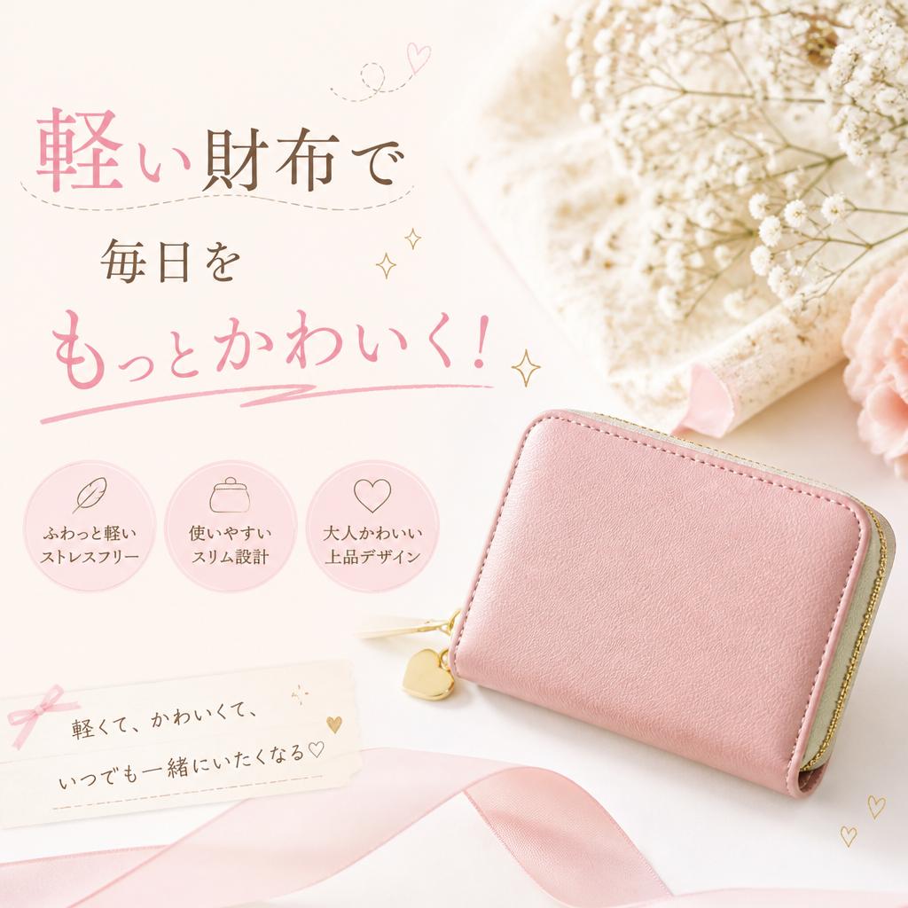 軽い財布で毎日をもっとかわいく！