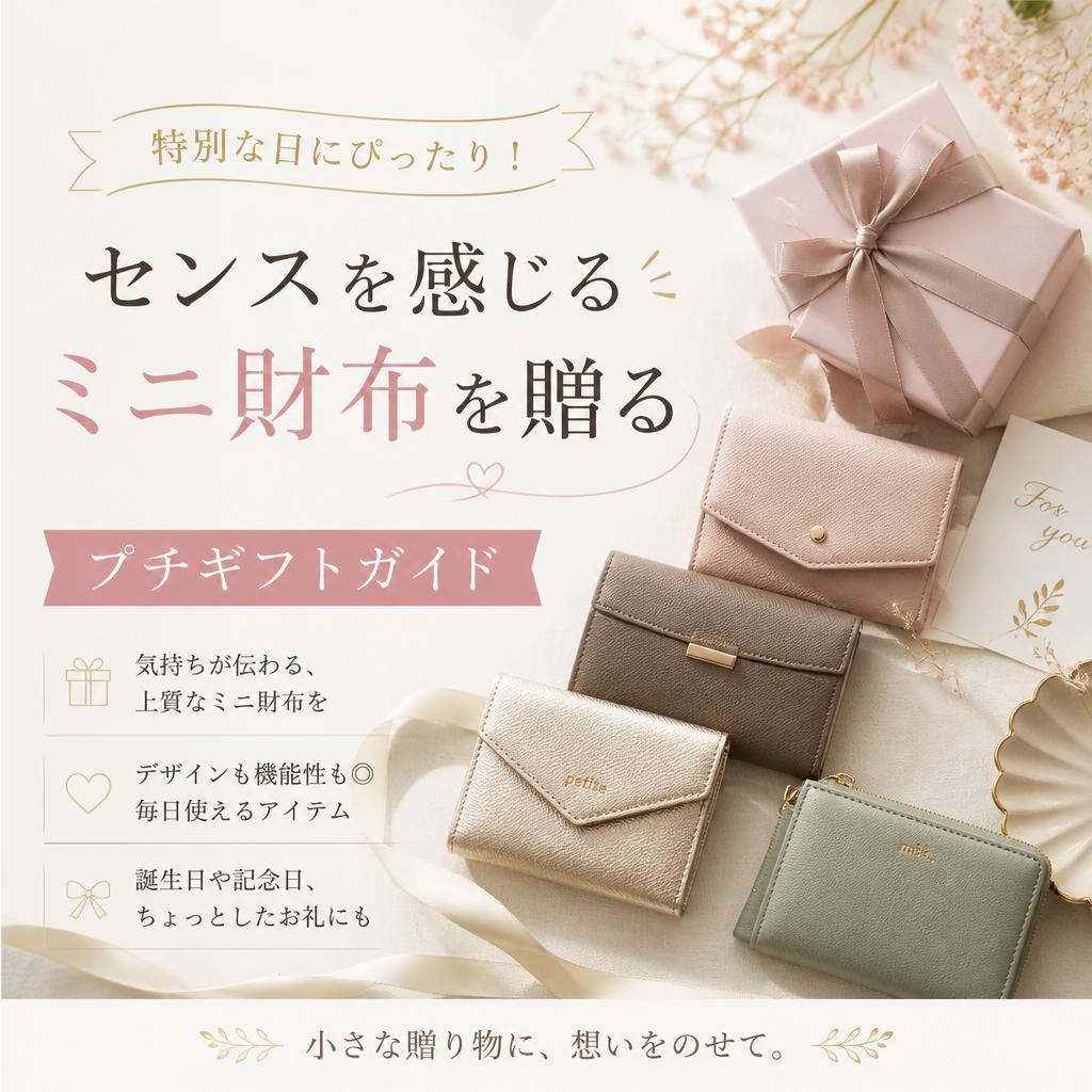 「特別な日にぴったり！センスを感じるミニ財布を贈るプチギフトガイド」