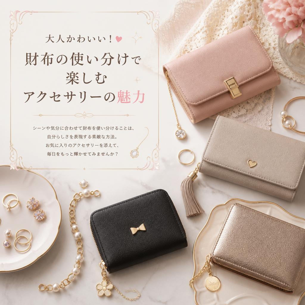 大人かわいい！財布の使い分けで楽しむアクセサリーの魅力