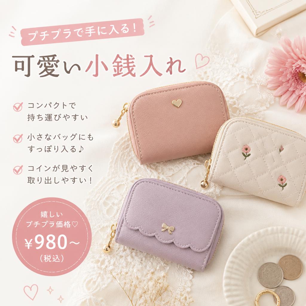 プチプラで手に入る！可愛い小銭入れ