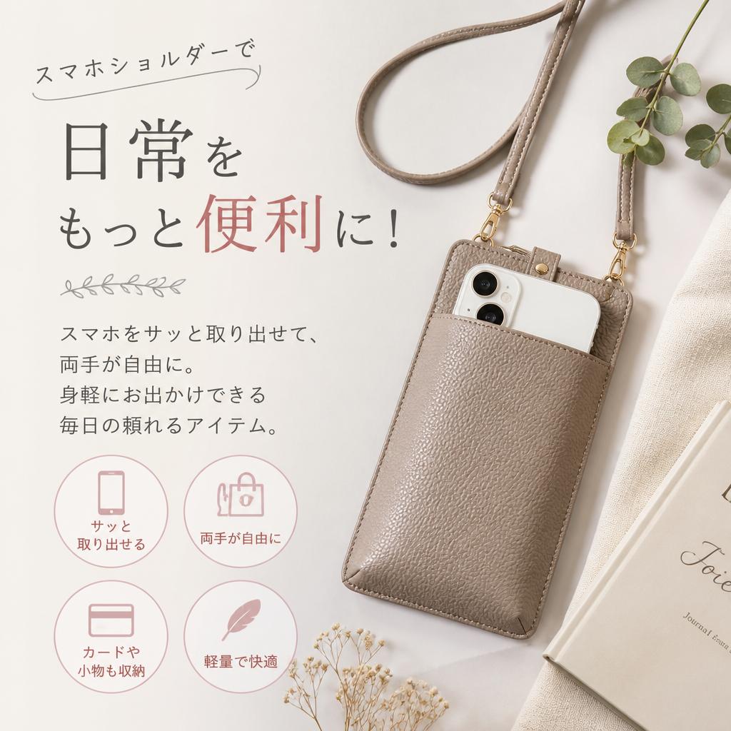 スマホショルダーで日常をもっと便利に！