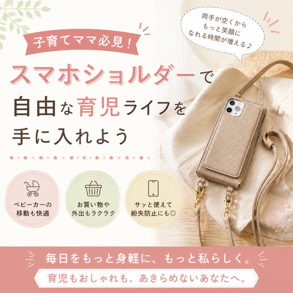 子育てママ必見！スマホショルダーで自由な育児ライフを手に入れよう