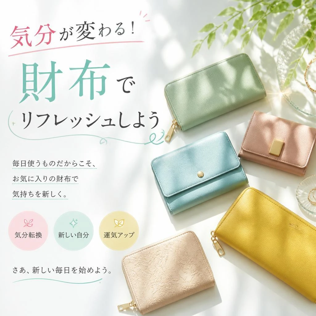 気分が変わる！財布でリフレッシュしよう