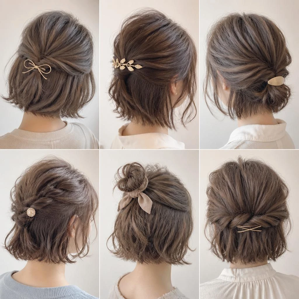 大人の女性にぴったり！ボブ・ショートヘアでもできる可愛いアレンジ術